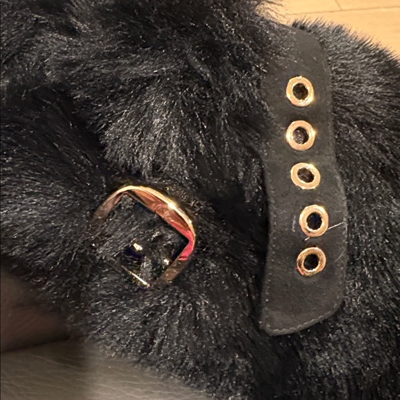 Leather Jeffrey Campbell Furry Slippers Size 9 - Picture 6 of 15